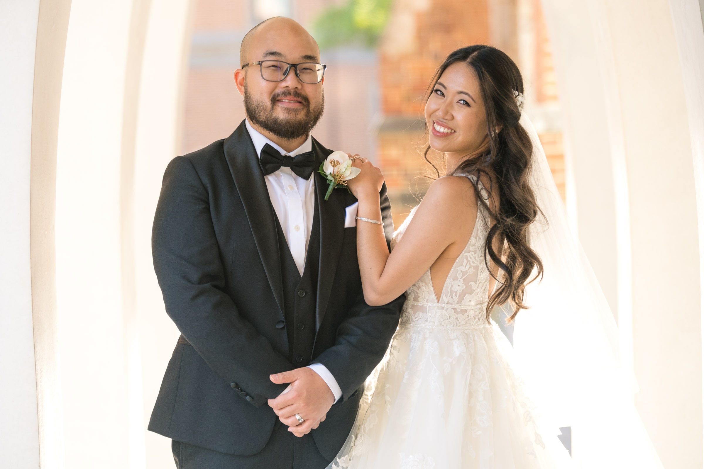 Young couple at Como the Treasury